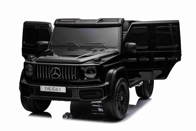 Electric Ride-on car Mercedes-Benz G63 AMG 4x4² Two-seater 12V, black, MP3 Player with USB/AUX input