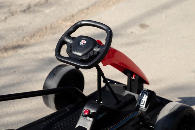 Drift Kart DRIFT-CAR 24V, White, Smooth Drift wheels, 2 x 350W Motor, Drift mode at 13 Km / h, 24V B