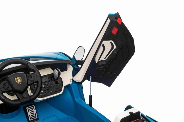 Electric Ride-on car Lamborghini Sian 4X4, blue, 12V, 2.4 GHz remote control, USB / AUX Input, Bluet