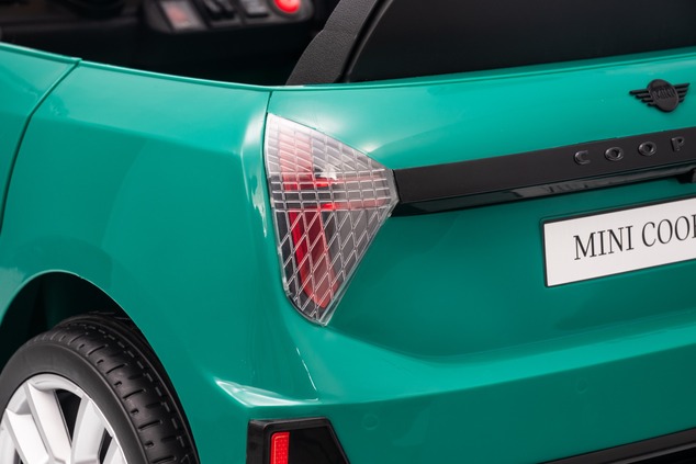 Electric Ride-on car Mini Cooper 12V, green, MP3 Player with USB and Bluetooth connection, 2.4 GHz r
