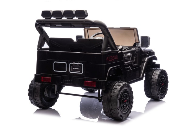 Electric Ride-on car Toyota FJ Cruiser XXL with 4x4 drive, licensed (Two-seater), black, Portable li