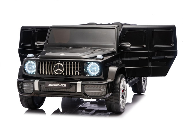 Electric Ride-on car Mercedes-Benz G63 AMG 4x4 Two-seater 24V, black, MP3 Player with USB/AUX and Bl