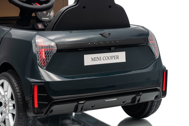 Electric Ride-on car Mini Cooper 12V, black, MP3 Player with USB and Bluetooth connection, 2.4 GHz r