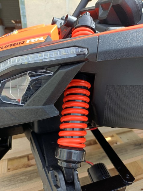Electric Ride-on car Can-am Maverick One-seater with 4X4 drive, Orange, Independent suspension, 2.4