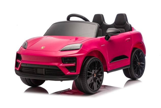 Electric Ride-on car Porsche Macan 12V Licensed with rear-wheel drive (Single seat), pink, Lithium b