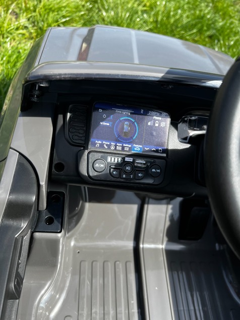 Electric Ride-on car FORD 707 12V, Grey, Leather seat, 2.4 GHz remote control, Bluetooth / USB Input