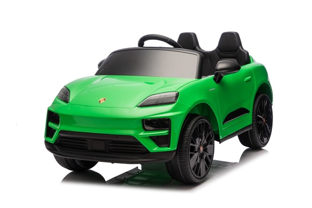 Electric Ride-on car Porsche Macan 12V Licensed with rear-wheel drive (Single seat), green, Lithium 