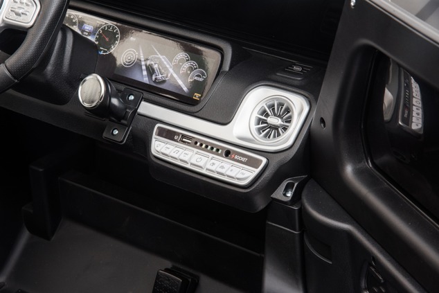 Electric Ride-on car Mercedes-Benz G63 AMG 4x4 Two-seater 24V, red, MP3 Player with USB/AUX and Blue