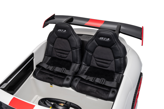 Porsche 911 GT3 RS macchina elettrica per bambini 24V 4x4 | con licenza | Beneo Motors | 2 posti | Batteria al litio | Sedili in similpelle ROSSI | Ruote EVA