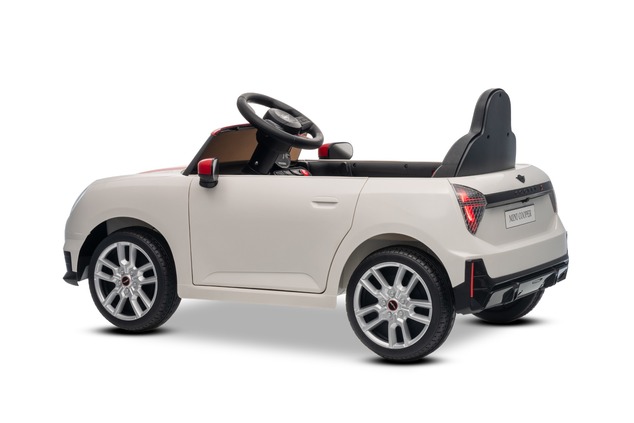 Electric Ride-on car Mini Cooper 12V, white, MP3 Player with USB and Bluetooth connection, 2.4 GHz r