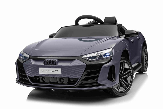 Electric Ride-on car Audi RS E-tron GT 12V, grey, wide single seat, 2.4 GHz remote control, USB / AU