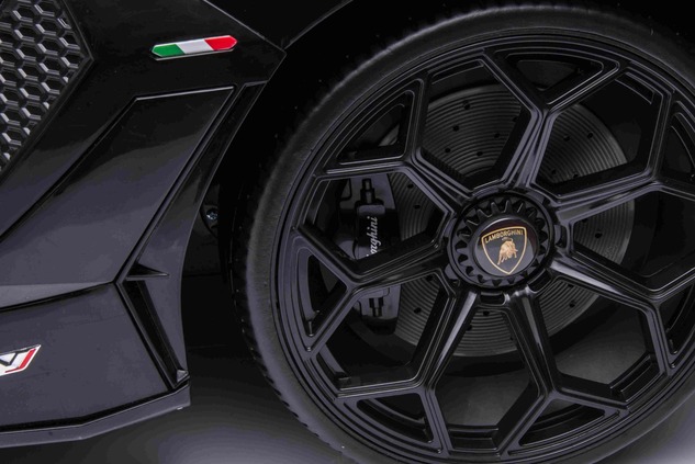 Electric Ride on Car Lamborghini Aventador 24V for two users, Green Paint, MP4 Player, PU Seats, Ver