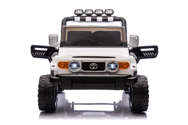 Electric Ride-on car Toyota FJ Cruiser XXL with 4x4 drive, licensed (Two-seater), white, Portable li