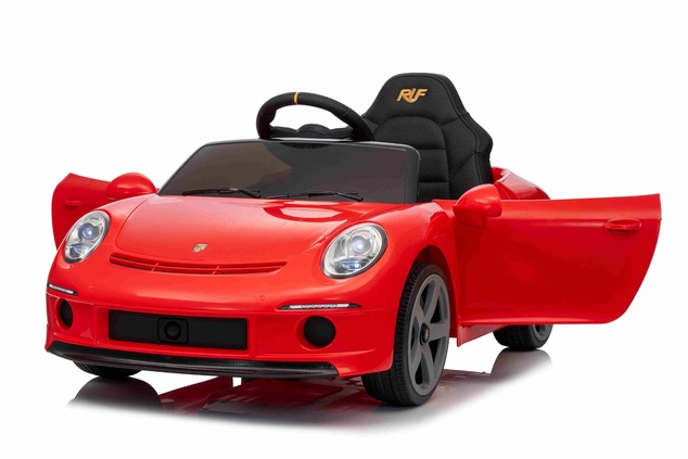 Electric Ride-on car RUF GT 12V, red, Opening doors, 2.4 GHz remote control, LED lights front and re