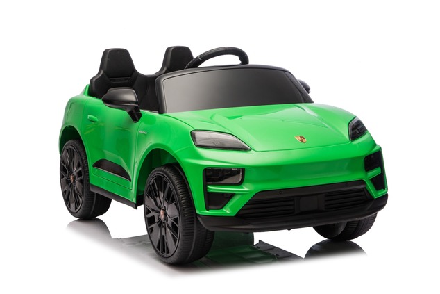 Electric Ride-on car Porsche Macan 12V Licensed with rear-wheel drive (Single seat), green, Lithium 