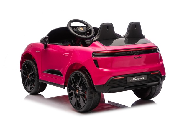 Electric Ride-on car Porsche Macan 12V Licensed with rear-wheel drive (Single seat), pink, Lithium b