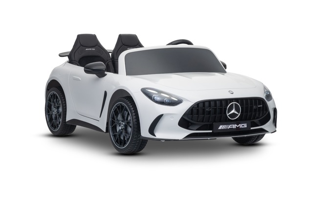 Electric Ride-on car Mercedes GT63 AMG 24V with 4x4 drive, white, Two-seater, Adjustable driver's se