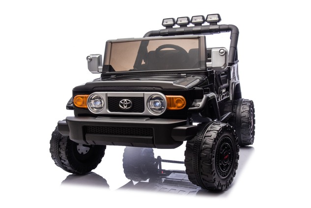 Electric Ride-on car Toyota FJ Cruiser XXL with 4x4 drive, licensed (Two-seater), black, Portable li