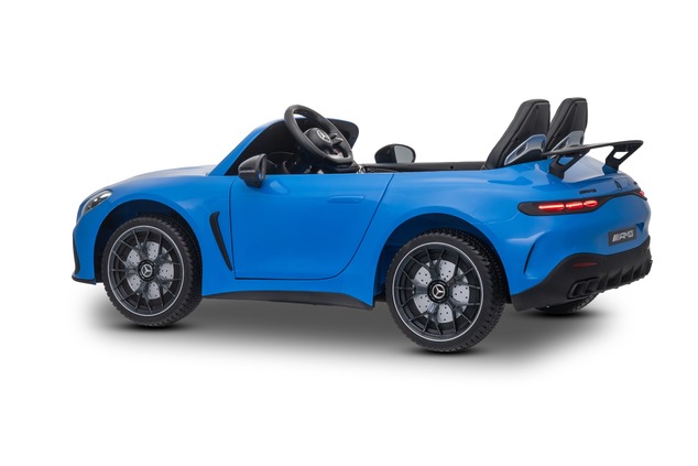 Electric Ride-on car Mercedes GT63 AMG 24V with 4x4 drive, blue, Two-seater, Adjustable driver's sea