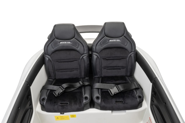 Electric Ride-on car Mercedes GT63 AMG 24V with 4x4 drive, yellow, Two-seater, Adjustable driver's s