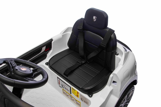 Electric Ride-on car Porsche Cayenne 12V with rear-wheel drive - Licensed (Single seat), white, Lith