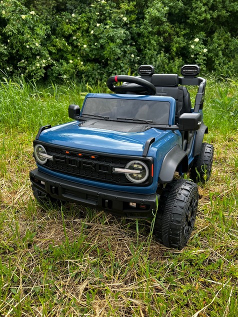 Electric Ride-On Car Ford Bronco with Rear-Wheel Drive, Licensed (Single-Seater), Blue, Lithium Batt