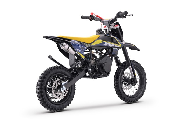 Electric Dirt Bike for Children Beneo Motors Cross TRX Yellow - 60cc