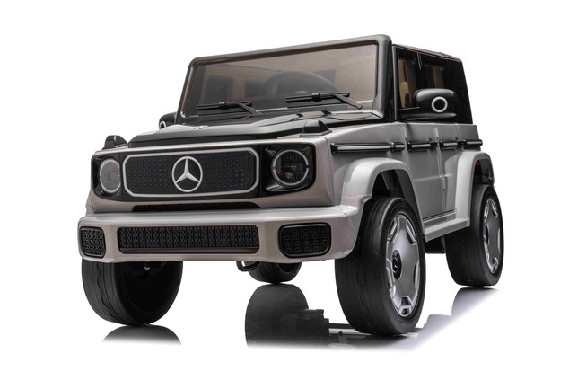 Electric Ride-on car Mercedes-Benz EQG 12V, grey, LED underlighted body parts, Functional front and 