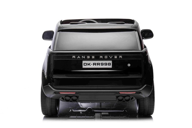 Electric Ride-on car Range Rover Model 2023, Two Seater, Black, Leatherette Seats, Radio with USB In