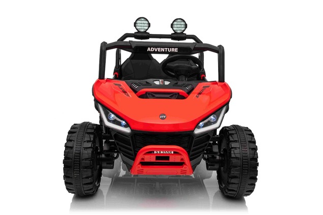 Electric Ride-on car T-REX Ride 4x4 Two-seater 24V, red, MP3 Player with USB/AUX input, 4x4 drive, L