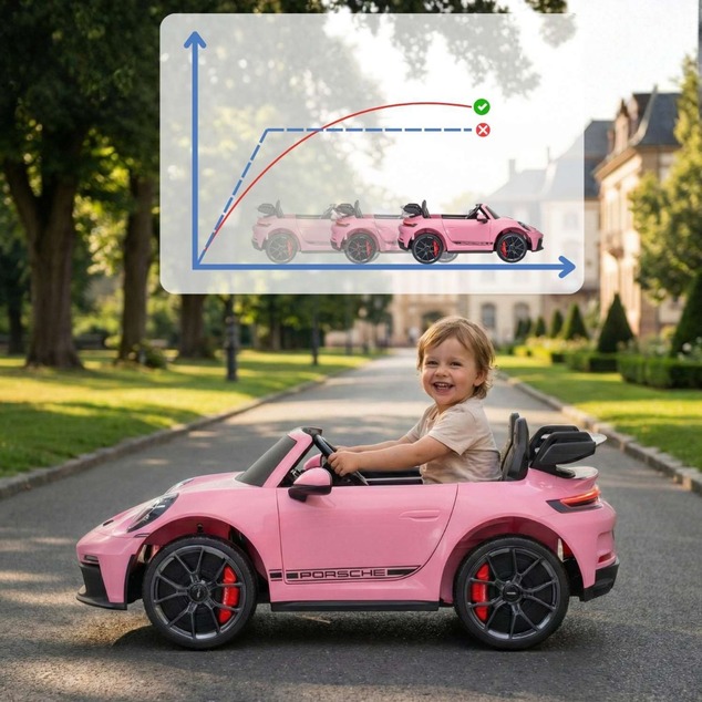Kids Electric Ride-On Porsche 911 GT3 24V 4x4 | Licensed | Beneo Motors | 2 Seater | Lithium Battery