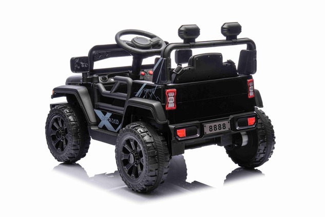 Electric car for children OFFROAD NEW with rear-wheel drive, black, Lithium battery, High chassis, W