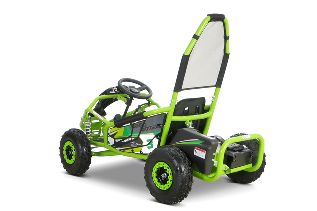 Go-kart électrique 1 000 W | Beneo Motors BUGGY RSX Electric | Vert | 48 V | 30 km/h