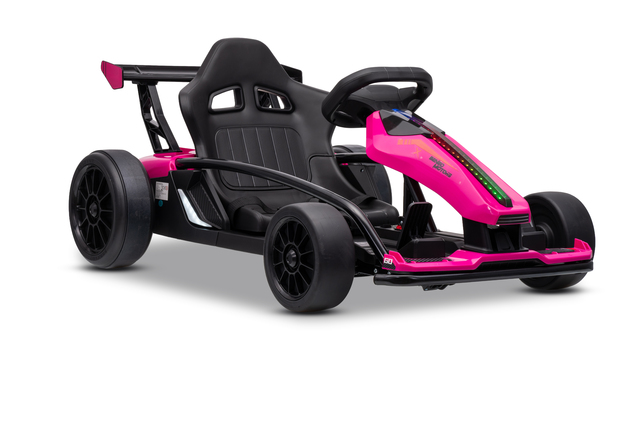 Drift kart elettrico per bambini 24 V | Beneo Motors Drift Car | Rosa | 2 × 200 W | Batteria al litio