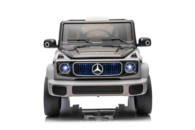 Electric Ride-on car Mercedes-Benz EQG 12V, grey, LED underlighted body parts, Functional front and 
