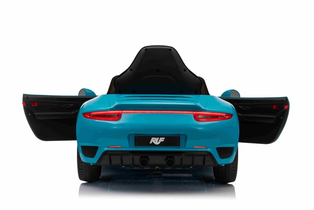 Electric Ride-on car RUF GT 12V, blue, Opening doors, 2.4 GHz remote control, LED lights front and r