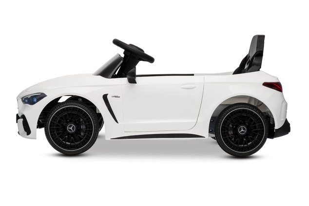 Electric Ride-on car Mercedes CLE 12V with rear-wheel drive, white, Single seater, Lithium battery, 