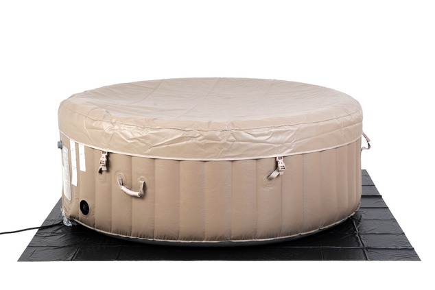 BeneoSpa spa gonfiabile portatile con bolle, jacuzzi, marrone e bianco