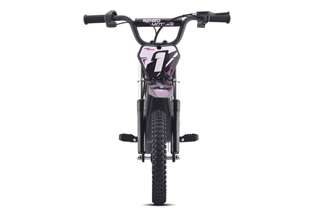 Pocket bike eléctrica para niños ROOKIE X 24V (14") | Batería de litio | Motor sin escobillas 250 W | Freno de disco