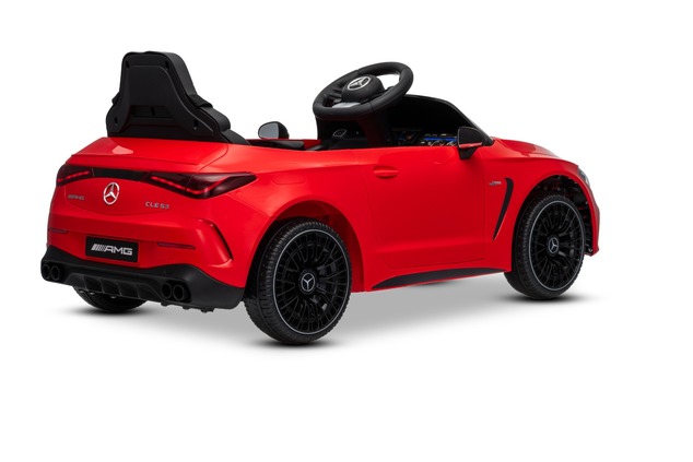 Electric Ride-on car Mercedes CLE 12V with rear-wheel drive, red, Single seater, Lithium battery, LE