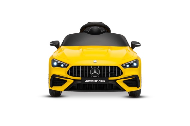 Electric Ride-on car Mercedes CLE 12V with rear-wheel drive, yellow, Single seater, Lithium battery,