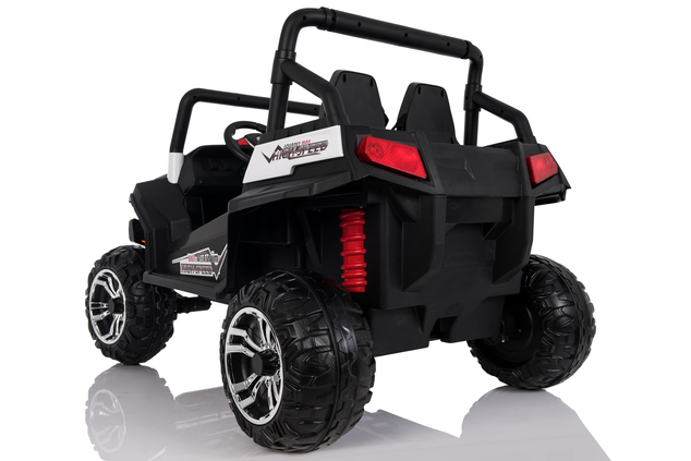 Electric Ride-On Toy Car RSX buggy 2X 12V/7Ah White - 2.4Ghz, 4 X MOTOR, remote control, two-seats i
