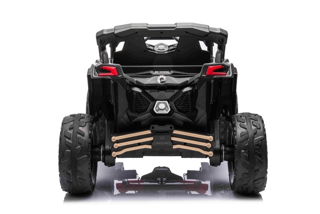 Electric Ride-on car Can-am Maverick One-seater with 4X4 drive, Black, Independent suspension, 2.4 G