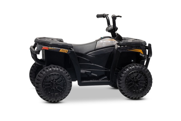 Licensed electric Ride-on quad Arctic Cat 12V with rear wheel drive, black, LED lights, Lithium batt