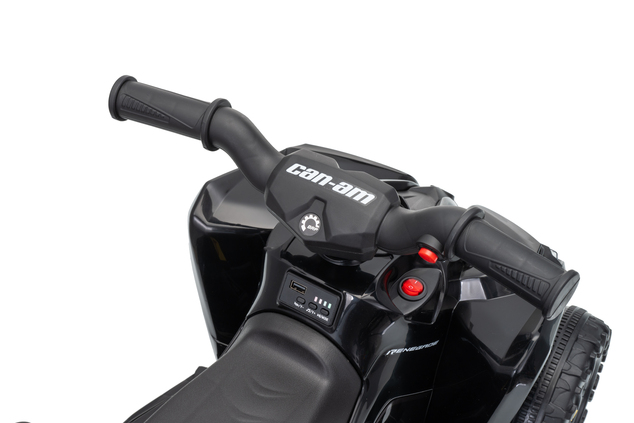 Licencovaná dětská elektrická mini čtyřkolka 25 W | Can-Am Renegade | Lithiový akumulátor 7,2 V | Černá