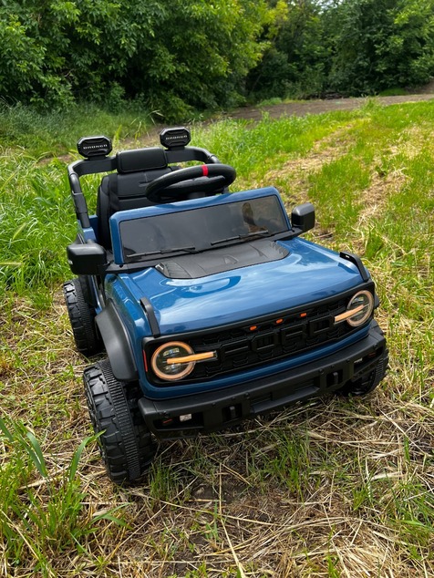 Electric Ride-On Car Ford Bronco with Rear-Wheel Drive, Licensed (Single-Seater), Blue, Lithium Batt