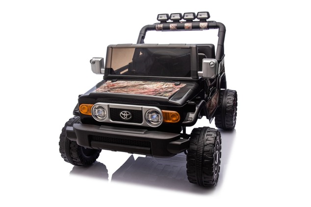 Electric Ride-on car Toyota FJ Cruiser XXL with 4x4 drive, licensed (Two-seater), sand-black, Portab