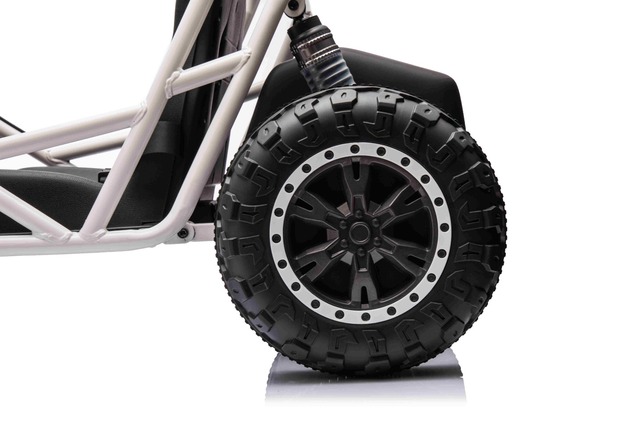Electric Ride-on SPORT-CART 24V, black, Soft EVA wheels, Leatherette seat, 2 x 50W Motor, 24V Batter