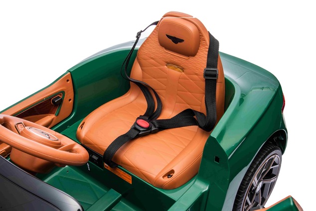 Electric Ride-on car Bentley Bacalar 12V, green, Doors opening upwards, 2.4 GHz remote control, LED 