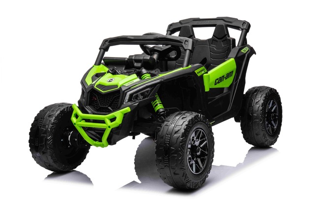 Electric Ride-on car Can-am Maverick One-seater with 4X4 drive, Green, Independent suspension, 2.4 G